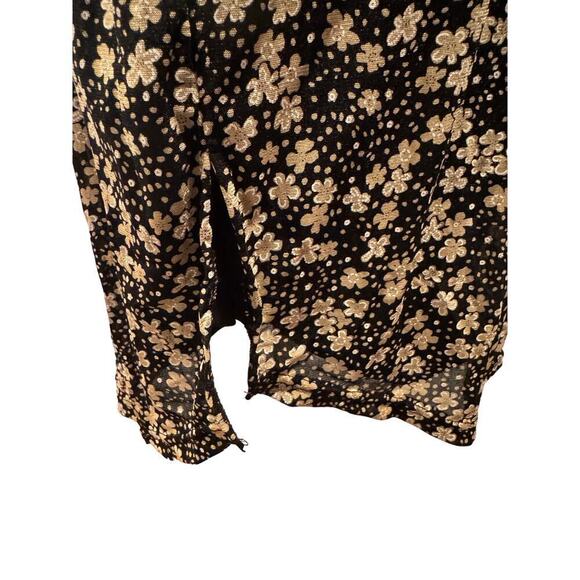 Suzanne Betro Sheer Long Sleeve Button Down Top - Size Large - Picture 5 of 9